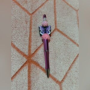 ✨New✨ Hand Beaded Butterfly Pen 🦋